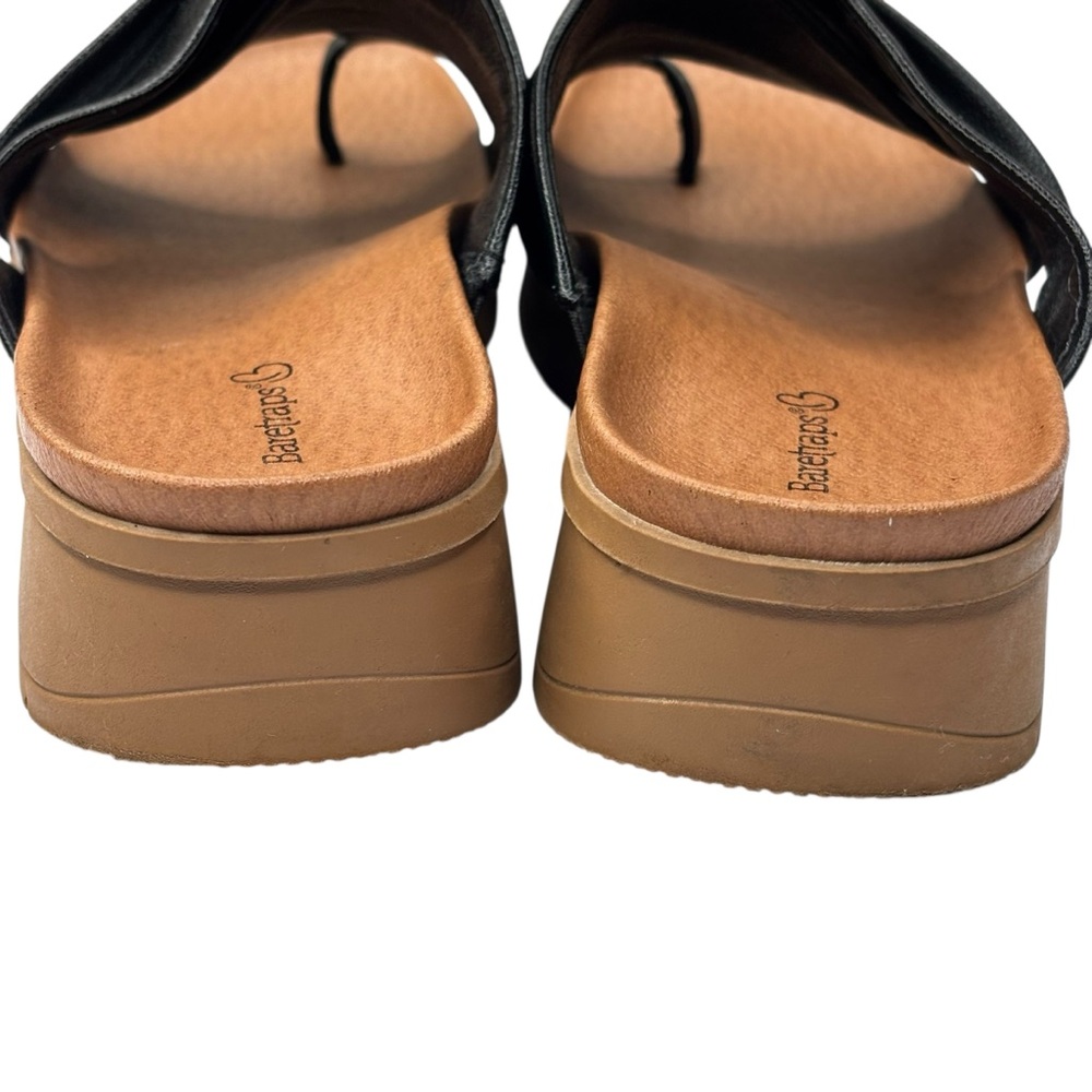 Black Baretraps Geraldine 1.5” Wedge Sandals Size 8.5 Vegan - Picture 9 of 11